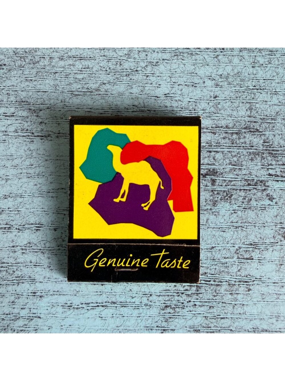 Vintage Camel Cigarette "Genuine Taste" Advertising Matchbook Cover with Matches